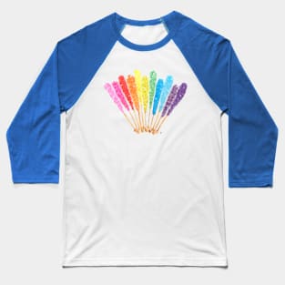 Rock Candy Rainbow Baseball T-Shirt